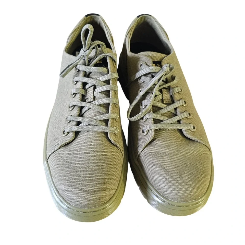 Dr. Martens Casual Canvas Lo-Top‎ Fresh Take Olive Green Size 9 New